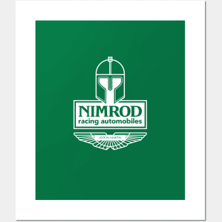 Aston Martin Nimrod Group C Team emblem - 1982 - White print Posters and Art